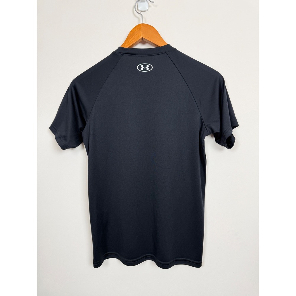 Under Armour Boys Youth Large Black Graphic Loose Fit Athletic T-Shirt - Picture 2 of 15